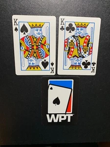 Swap Playing Cards WORLD POKER TOUR Pair of Kings BLACK - Picture 1 of 2