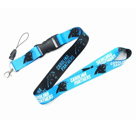 Carolina Panthers NFL Double-Sided Detachable Keychain Lanyard NEW Cover