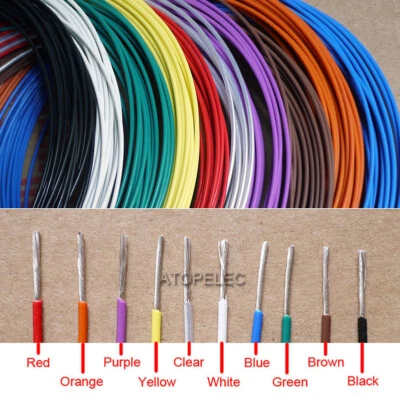 2M PTFE FEP Silver Plated Wire High Purity Oxygen Free Copper Cable Audio DIY - Image 1 of 2
