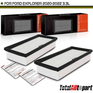 2x Engine Air Filter for Ford Explorer Police Interceptor Utility 2020-2023 3.3L - Picture 1 of 8