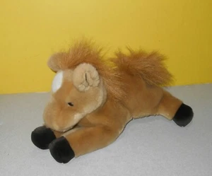 10" Aurora Brown & Black Hoofs Pony Horse Floppy Bean Plush Stuffed Animal - Picture 1 of 2