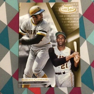 Roberto Clemente #80 HOF Class 2 Version 04/10 made 2018 Topps Gold Label 5x7 - Picture 1 of 2