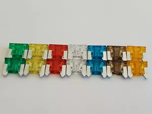 14PCS Car Auto Mini Micro Blade Fuse 5 7.5 10 15 20 25 30Amp Accessories Kits - Picture 1 of 10