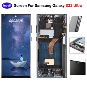 Incell für Samsung Galaxy S22 Ultra 5G S908 LCD Display Bildschirm Ersatz Schwarz - Bild 1 von 8