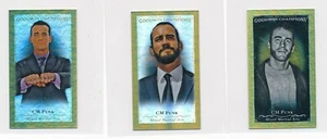 3 2016 Goodwin Champions CM Punk 1/1 Presidential Gold Foil Mini's #13 #63 #114 - Picture 1 of 2