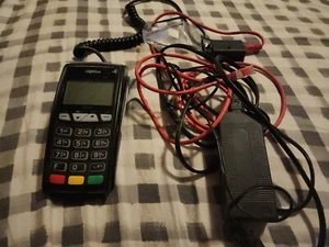 Terminal de tarjeta de crédito Ingenico iCT220 con adaptador de corriente usado estado  - Imagen 1 de 4