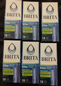 6 Brita ELITE Replacement Filters Filter Brita Pitchers Dispensers 6 MONTHS Each - Picture 1 of 1
