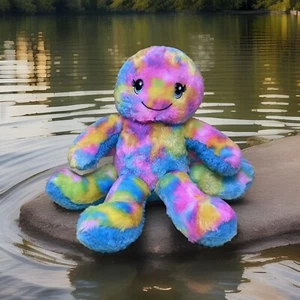 Build A Bear Rainbow Sherbet Octopus Plush Toy Tie Dye Soft Stuffed Animal Toy.. - Picture 1 of 24