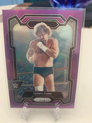 2024 WWE Panini Prizm Terry Funk Purple Prizm #163 139/149 - Image 1 of 3