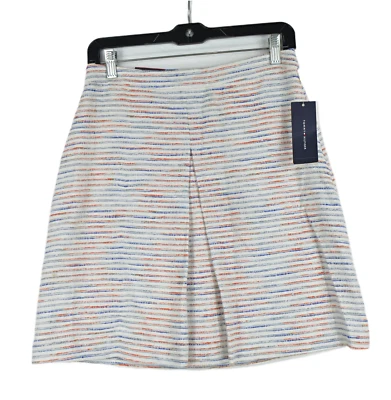 Tommy Hilfiger Women's Striped Single Pleat Lined Skirt Zip Size 2 - Изображение 1 из 4