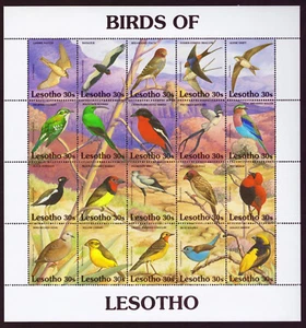 LESOTHO 1992 Vögel Lesothos Mi. 945-64 **/MNH - Bild 1 von 1