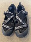 CHACO Outcross YOUTH Size 4 Trail Outdoor Shoes Black Eco Tread Bungee (CC)