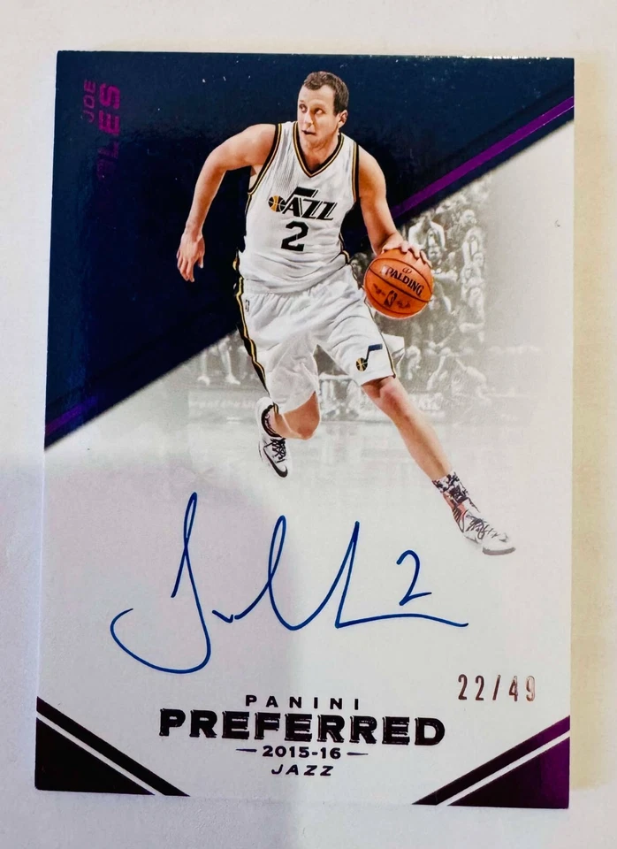 Joe Ingles 2015-16 Panini Preferred Purple Autograph Auto /49 - Image 1 of 1