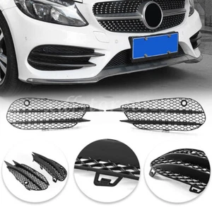 2x Nebelscheinwerfer Gitter Grill Splitter Für Benz C-Klasse W205 C180 C200 C260 - Bild 1 von 12