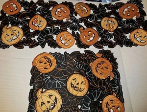 Halloween Fledermäuse & Kürbisse Cutout Design Tischsets (3) & Tischläufer - Bild 1 von 11