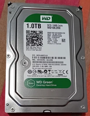 HDD 3.5" - WD Caviar Green - 1 TB -  WD10EZRX - Sata III 7200RPM - Immagine 1 di 3