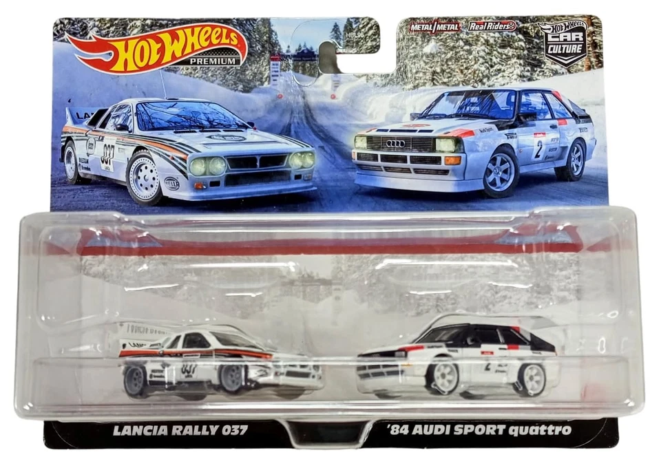 Hot Wheels Premium Car Culture Lancia Rally 037 y 84 Audi Sport Quattro paquete de 2 Foto 1 de 1