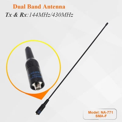 Talkie Antenna Dual Band 144/430 MHz 15.7inch for BaoFeng Bf-Uv5R 888S Parts - Image 1 of 4