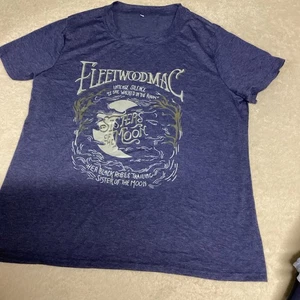 Women’s T-shirt Blue Pullover Sz XLFleetwood Mac…sisters Of The Moon… EUC - Picture 1 of 12