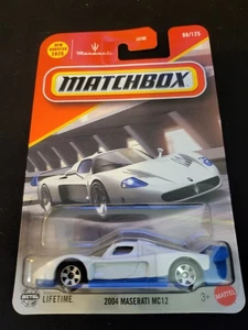 2025 MATCHBOX 86/125 2004 MASERATI MC12 White New Model Near Mint - Picture 1 of 2