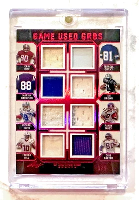 2024 Leaf ITG Game Used GR8S - Moss, Rice, Hill, Irvin, Owens - Magenta #6/9 - Image 1 of 2