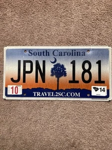 2014 South Carolina License Plate - JPN 181 - Nice! - Picture 1 of 2