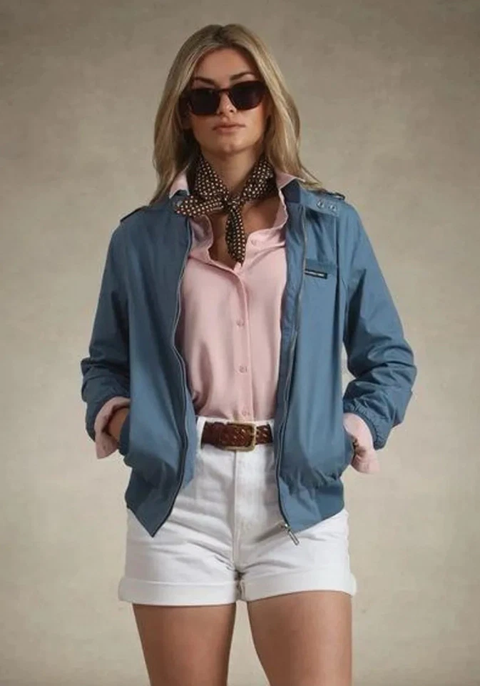 Chaqueta de corredor Iconic Members Only para mujer Foto 1 de 4