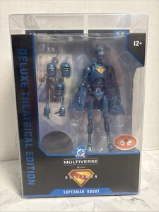 McFarlane DC Multiverse Theatrical Edition: Superman Robot (Red Platinum) NEW - Picture 1 of 7
