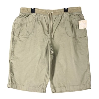 Covington Shorts Mens XL Classic Fit Cotton Drawstring Khaki Casual Relaxed - Image 1 of 4