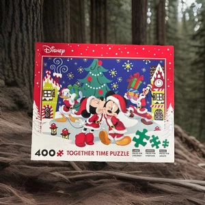 Rompecabezas Ceaco Disney Together Time Navidad 400 piezas Mickey y Minnie Mouse - Imagen 1 de 8