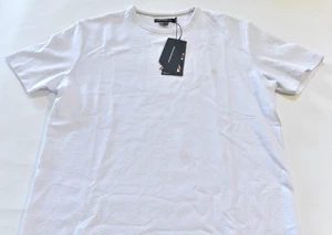 French Connection UK - FCUK Men's Tee Size M - White - Waffle Knit - NEW - Picture 1 of 3