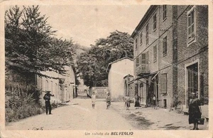 z846 cartolina un saluto da belveglio provincia di asti piemonte! - Picture 1 of 2