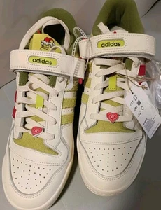 Adidas Dr. Seuss x Forum Low The Grinch - Cream White Size 10 - Picture 1 of 5