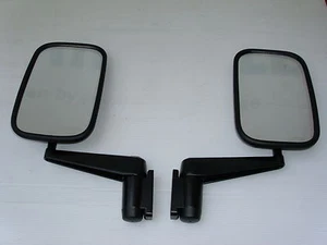 LAND ROVER SERIES 3 DOOR MIRROR COMPLETE ASSEMBLY - PAIR - NEW MIRRORS - Picture 1 of 1