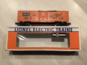 LIONEL DIESEL RAILSOUNDS FRISCO BOX CAR 6-19229 O GAUGE TRAIN FREIGHT RAIL SOUND - Picture 1 of 7