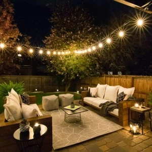 48ft 15Pack S14 LED Bulbs 2W for Outdoor String Lights Replacement Shatterproof - Picture 1 of 11