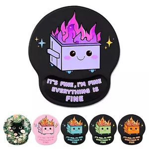Ergonomic Mouse Pad with Wrist Support Cute Funny Gel Mouse Pads Wrist Rest D... - Picture 1 of 7