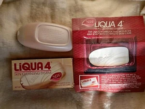Sistema de limpieza de piel Liqua 4 vintage años 80 reemplaza jabón en barra 5 OZ utilería - Imagen 1 de 9