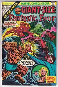 Marvel Giant-Size Fantastic Four Volume 6 Book 1975 Let There be Life! Annihilus - Picture 1 of 2