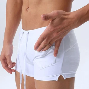 Herren Badeshorts Badehose Bademode Reißverschlusstasche Beachwear Sommer Urlaub Shorts - Bild 1 von 12