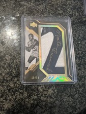 2007 UD Black Nate Thurmond Jersey Number Patch Gold Auto 10/10 GS Warriors 1/1