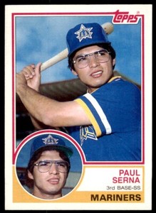 1983 Topps Paul Serna . Seattle Mariners #492