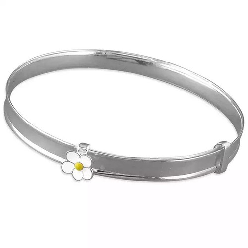VALENTINO Bracciale fiore margherita su argento sterling made in inglese 925 marcato nuovo