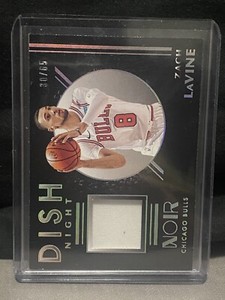 2019-20 NOIR DISH NIGHT PATCH SP GAME WORN ZACH LAVINE 30/65