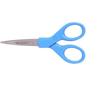 Wescott All Purpose Preferred Stainless Steel Scissors, 5", Blue - Picture 1 of 1