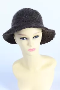Vintage C&A 1980s Fashion Womens Brim Lined Hat Mohair Blended Multi - HAT1130 - Picture 1 of 4