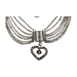Women Silver Metal Chain Boot Bracelets Shoe Anklet Heart Charm Bling Love 2PCS - Picture 1 of 24