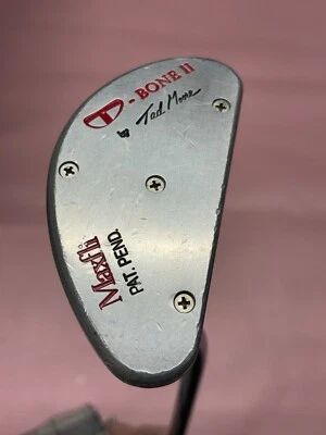 Maxfli Golf T-BONE II by TAD MOORE PUTTER Right Handed Steel Original Grip 34" - Image 1 of 4