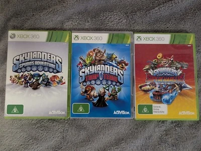 Skylanders x3 Bundle Spyro's Adventure, Trap Team, Superchargers Xbox 360 Foto 1 de 4