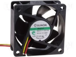 Ventilador Sunon 60x60x25 mm MF60251V1-G99 DC 12V 4500 R/min 27dBA vaporizador 3 cables - Imagen 1 de 1